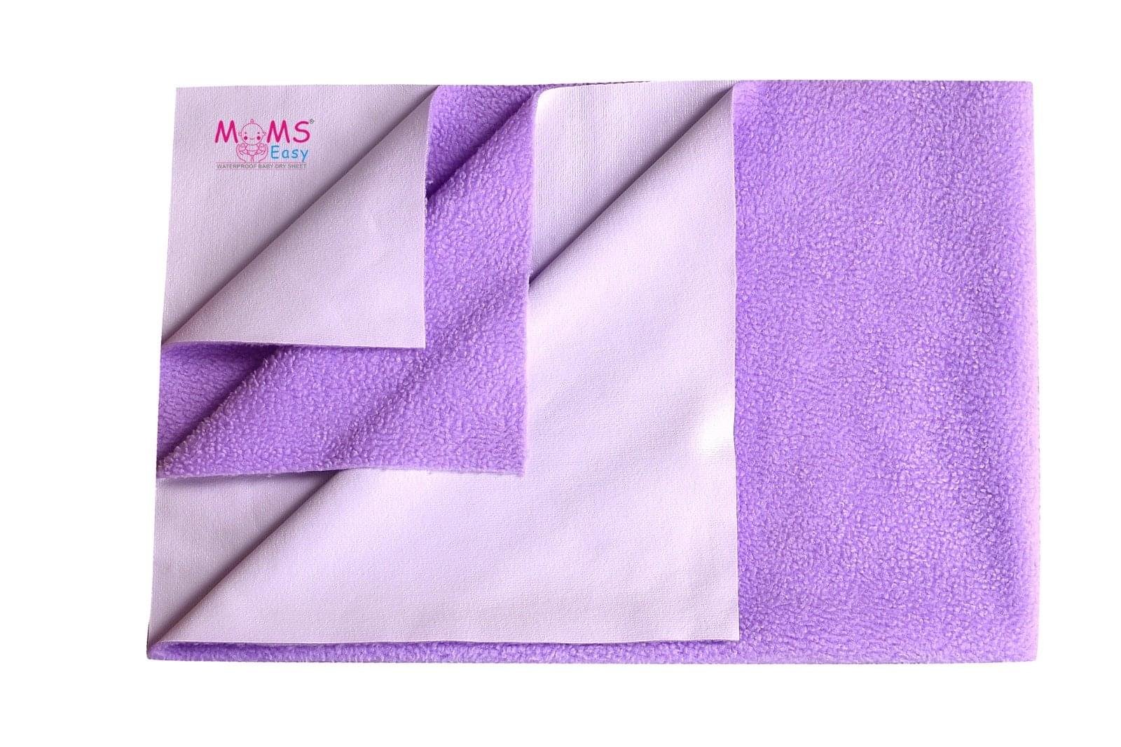 MOMSEASY New Born Baby Drysheet Urine Sheet For Bed Protect, Baby Dry Mats Waterproof, Purple - Image 2